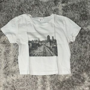 Garage graphic baby tee